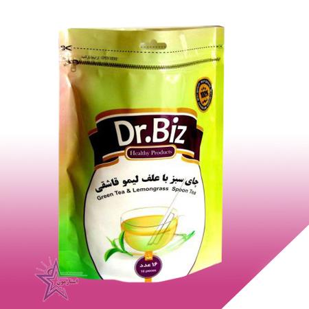 دمنوش قاشقی دکتر بیز-چای سبز با گیاه لیمو 16 عددی
