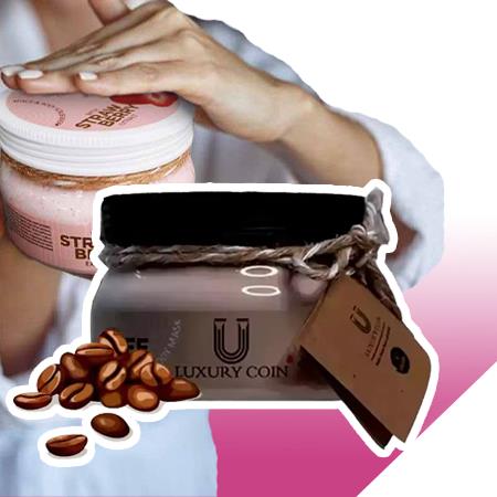 ماسک اسکراب بزرگ پوست صورت+بدن قهوه(بدون ایجاد تیرگی)