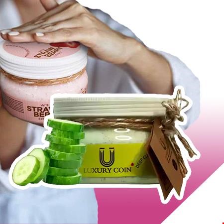 ماسک-اسکراب بزرگ پوست صورت+بدن لاکچری کویین
